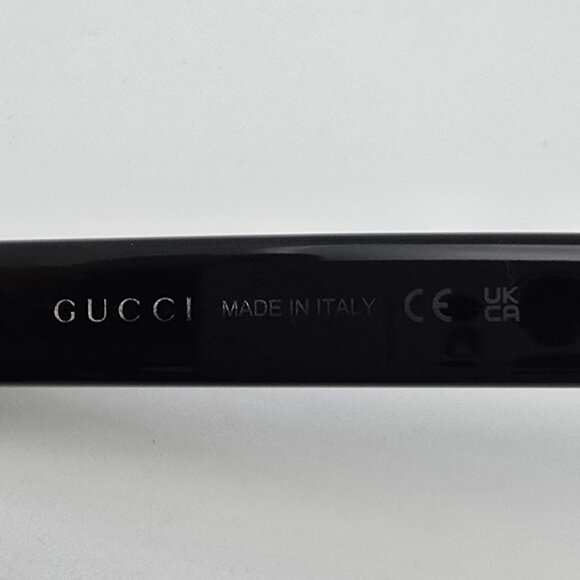 Gucci GG0001SN 001 Black Frame Black Lens Sunglasses w/ Case Italy 52-21-145 - Picture 12 of 16